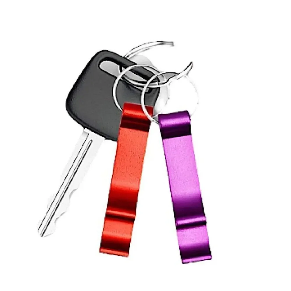 Keychain Bottle Openers 6 Pcs, New Colorful Premium Metal Bottle Opener